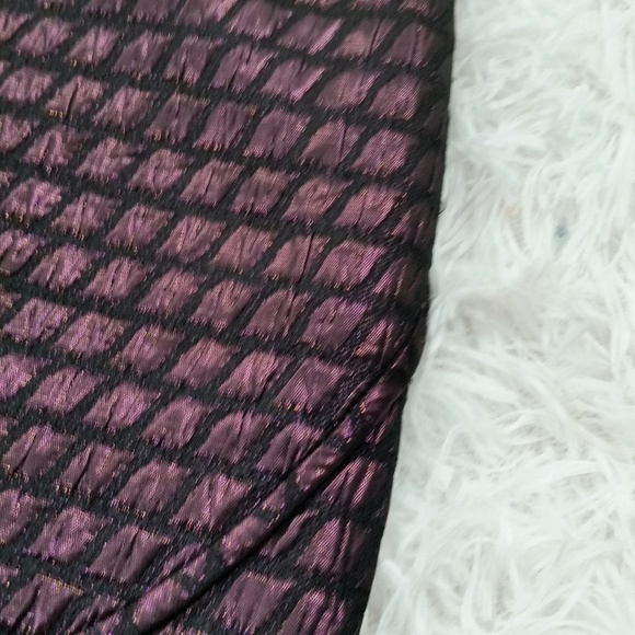 Tibi Quilted Lurex Metallic Jacquard Miniskirt 118 - Picture 3 of 8